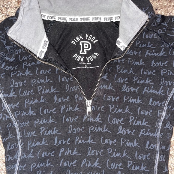 PINK long sleeve Quarter Zip Up - Picture 6 of 7